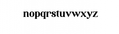 Baltster Serif OTF Font LOWERCASE