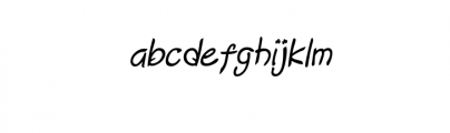 Banana Super Italic.otf Font LOWERCASE