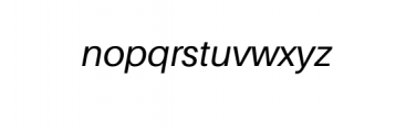Basique Sans-Italic.otf Font LOWERCASE