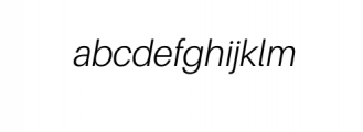 Basique Sans-LightItalic.otf Font LOWERCASE