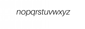 Basique Sans-LightItalic.otf Font LOWERCASE