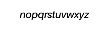 Basique Sans-SemiBoldItalic.otf Font LOWERCASE