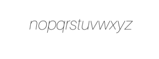Basique Sans-UltraLightItalic.otf Font LOWERCASE