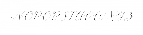 Bathey Calligraphy Font Font UPPERCASE