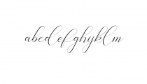 Bathey Calligraphy Font Font LOWERCASE