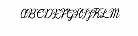 baline_script.ttf Font UPPERCASE