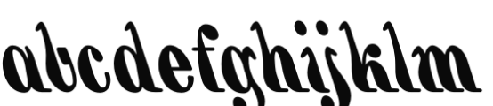 Backhand Brush Font LOWERCASE