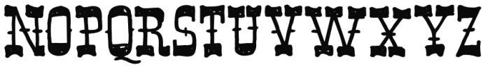 Band Wagon Regular Font UPPERCASE