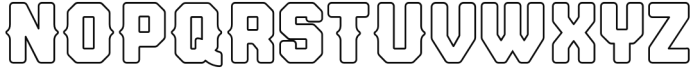 Bankster Outline Font UPPERCASE