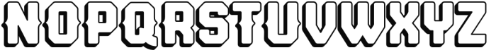 Bankster Shadow Font LOWERCASE