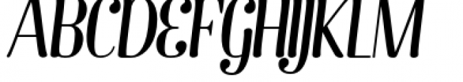 Barber 1 Italic Font UPPERCASE
