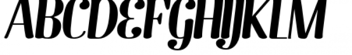 Barber 3 Italic Font UPPERCASE