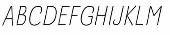 Barcis Condensed Light Italic Font UPPERCASE