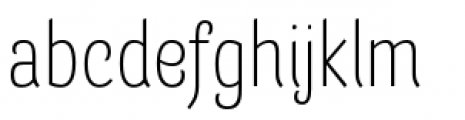 Barcis Condensed Light Font LOWERCASE