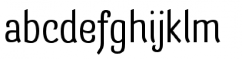Barcis Condensed Regular Font LOWERCASE