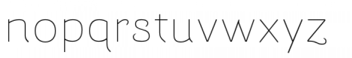 Barcis Extended Thin Font LOWERCASE