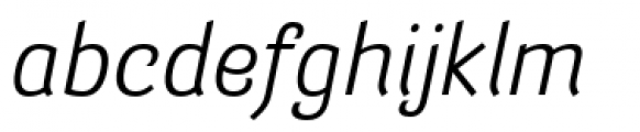 Barcis Normal Regular Italic Font LOWERCASE