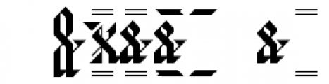Baronial Monograms Regular Font OTHER CHARS