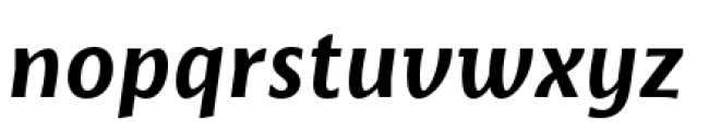 Basel Neue Italic Bold Font LOWERCASE