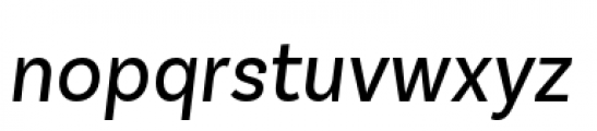 Basic Sans Narrow Alt Regular Italic Font LOWERCASE