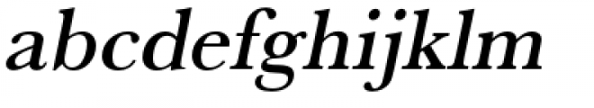 Baskerville Medium Oblique Font LOWERCASE