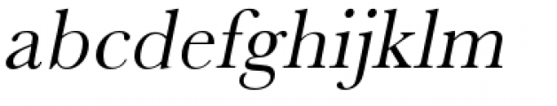 Baskerville Oblique Font LOWERCASE