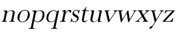 Baskerville Oblique Font LOWERCASE