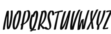 Batticuore Caps Slanted Font LOWERCASE