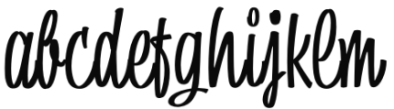 Batticuore Regular Font LOWERCASE