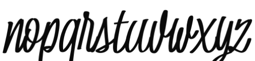 Batticuore Slanted Font LOWERCASE