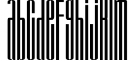 BARSTRIP - Ultra Condensed 1 Font LOWERCASE