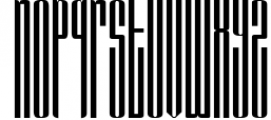 BARSTRIP - Ultra Condensed 1 Font LOWERCASE