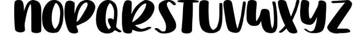 Baked Custard - a quirky, single-height sans script font Font UPPERCASE