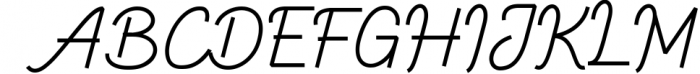Ballock Script - a modern calligraphy font Font UPPERCASE