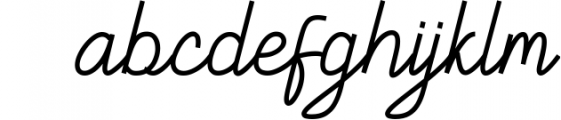 Ballock Script - a modern calligraphy font Font LOWERCASE