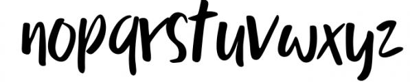 Ballystic Handwriting Typeface Font LOWERCASE