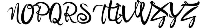 Bandrose typeface 4 Font UPPERCASE