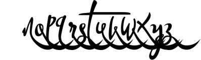 Bandrose typeface 7 Font LOWERCASE