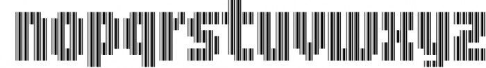 Bar Code Font 1 Font LOWERCASE