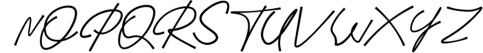 Barack Modern signature script font Font UPPERCASE