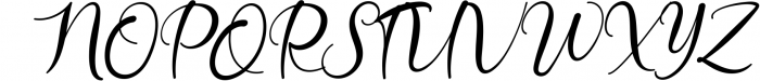 Baritta script Font UPPERCASE