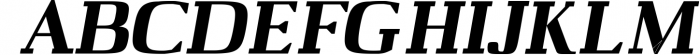 Barnes Serif Typeface Font UPPERCASE