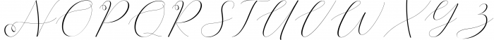 Bathey Calligraphy Font Font UPPERCASE