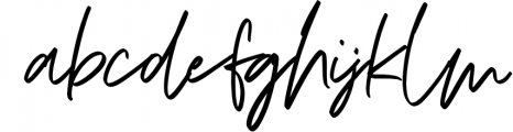 Bathsy Signature Brush Script Font Font LOWERCASE