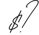 Batters Signature 1 Font OTHER CHARS