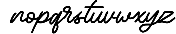 Bayhours Cursive Script Font Font LOWERCASE