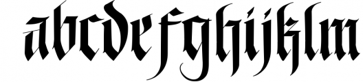 Baymanat - Callighraphy Blacklatter Font LOWERCASE