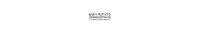 BABY POTATO Font OTHER CHARS