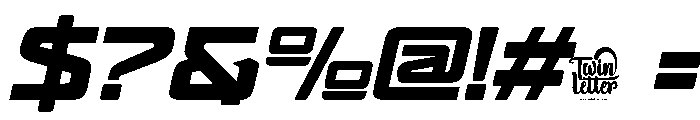 BAGIQUtrial Slant Font OTHER CHARS