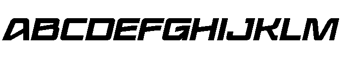 BAGIQUtrial Slant Font UPPERCASE